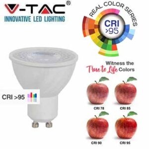 Lampada Led 6W GU10 38° 400 Lumen Luce Natura CRI>95